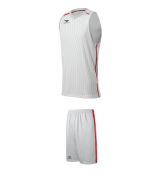 Basketbalový dres SET ROQUE JR white - red
